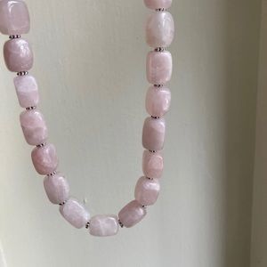 Rose Quartz necklace handmade